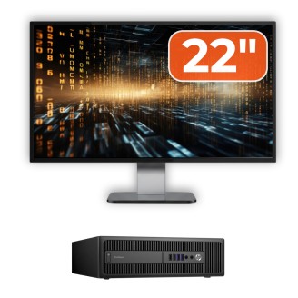 Paquete Ordenador Usado HP ProDesk 600 G2 SFF, Intel Core i7-6700 3.40GHz, 8GB DDR4, 256GB SSD + Monitor 22 Paquete Ordenador Usado HP ProDesk 600 G2 SFF, Intel Core i7-6700 3.40GHz, 8GB DDR4, 256GB SSD + Monitor 22