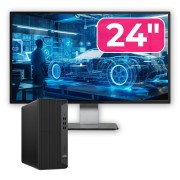 Gebrauchtes Computerpaket HP EliteDesk 800 G6 Tower, Intel Core i5-10400F 2.90 - 4.30GHz, 16GB DDR4, AMD Radeon R7 430 2GB Grafikkarte, 256GB SSD + 24