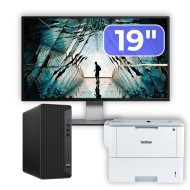 Second Hand Computer Package HP EliteDesk 800 G6 Tower, Intel Core i5-10400F 2.90 - 4.30GHz, 16GB DDR4, AMD Radeon R7 430 2GB Video Card, 256GB SSD + 19