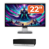 HP ProDesk 800 G3 SFF Used Computer Package, Intel Core i5-7500 3.40 - 3.80GHz, 16GB DDR4, 500GB SSD + 1TB HDD, DVD-ROM + 22