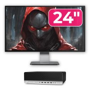HP ProDesk 800 G3 SFF rabljeni računalniški paket, Intel Core i5-7500 3,40 - 3,80 GHz, 16GB DDR4, 500GB SSD + 1TB HDD, DVD-ROM + 24