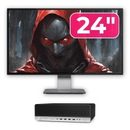HP ProDesk 800 G3 SFF Used Computer Package, Intel Core i5-7500 3.40 - 3.80GHz, 16GB DDR4, 500GB SSD + 1TB HDD, DVD-ROM + 24