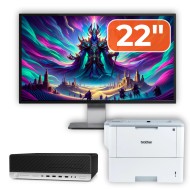 Second Hand Computer Package HP ProDesk 800 G3 SFF, Intel Core i5-7500 3.40 - 3.80GHz, 16GB DDR4, 500GB SSD + 1TB HDD, DVD-ROM + 22