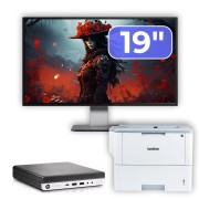 Paket rabljenega računalnika HP EliteDesk 800 G3 Mini PC, Intel Core i5-6500T 2,50 GHz, 16 GB DDR4, 256 GB SSD + 19