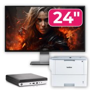 Rabljeni računalniški paket HP EliteDesk 800 G3 Mini PC, Intel Core i7-6700T 2,80GHz, 8GB DDR4, 256GB SSD + 24