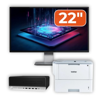 HP ProDesk 600 G3 SFF Used Computer Package, Intel Core i3-7100 3.90GHz, 8GB DDR4, 240GB SSD + 22