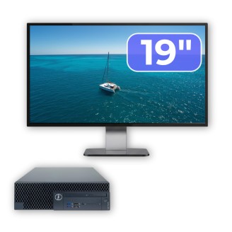 Pack Second Hand DELL OptiPlex 3070 SFF, Intel Core i3-9100 3.60 - 4.20GHz, 8GB DDR4, 256GB SSD + 19