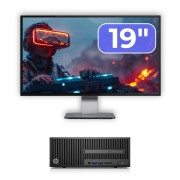 Używany komputer HP 280 G2 SFF, Intel Pentium G4400 3,30 GHz, 8 GB DDR4, dysk twardy 500 GB, DVD-ROM + monitor 19