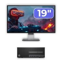 HP 280 G2 SFF Used Computer Package, Intel Core i5-6400 2.70GHz, 8GB DDR4, 500GB HDD, DVD-ROM + 19