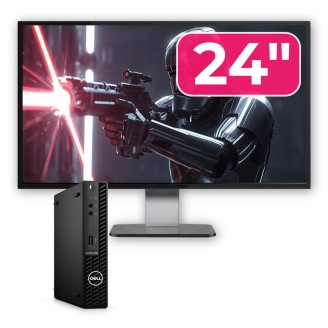 DELL OptiPlex 3090 Mini PC rabljen računalniški paket, Intel Core i3-10105T 3.00 - 3.90GHz, 8GB DDR4, 256GB SSD + 24