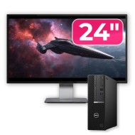 Paket rabljenega računalnika DELL OptiPlex 5080 SFF, Intel Core i5-10500 3,10 - 4,50 GHz, 8 GB DDR4, 256 GB SSD + 24-palčni monitor
