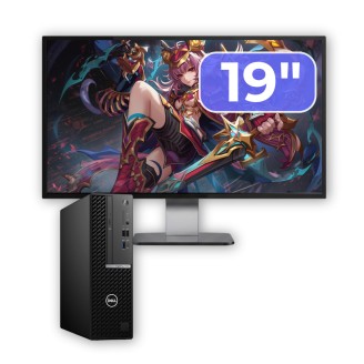 Pacchetto dell'usato DELL OptiPlex 5090 SFF, Intel Core i5-10500 3.10 - 4.50GHz, 8GB DDR4, 256GB SSD + monitor 19