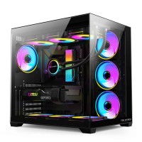 Calculator Nou OptimX Pro Gaming Vision SQ8, Intel Core i7-11700, 32GB DDR4, Placa Video AMD Radeon RX 580 8GB GDDR5, 1TB NVMe