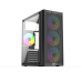 OptimX Prime Gaming Case, ATX, 4x RGB Fan, Premium Design Mid Tower, Without Power Supply