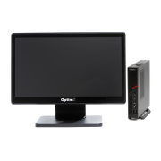 OptimX T100 Mini POS System, Intel Core i3-8100 3,60 GHz, 8 Go DDR4, 256 Go SSD + Moniteur à écran tactile OptimX Pro MY19, 19 pouces