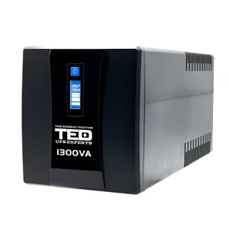 UPS TED Line Interactive 1300VA/750W, LCD zaslon, 4x Schuko vtičnica UPS TED Line Interactive 1300VA/750W, LCD zaslon, 4x Schuko vtičnica