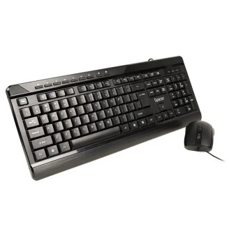 Spacer SPOK-WD-02 USB wired keyboard kit with Black Mouse