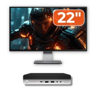 Pakiet używanego komputera HP ProDesk 400 G5 Mini PC, Intel Core i5-9500T 2,20 - 3,70 GHz, 8GB DDR4, 256 GB M.2 SSD + 22