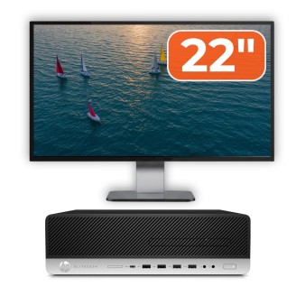 HP EliteDesk 800 G4 SFF rabljeni računalniški paket, Intel Core i5-8500 3,00 - 4,10GHz, 8GB DDR4, 256GB SSD + 22