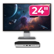 Pakiet do używanego komputera HP EliteDesk 800 G5 Mini PC, Intel Core i5-9600 2,20 - 3,70 GHz, 8GB DDR4, 256GB SSD + 24