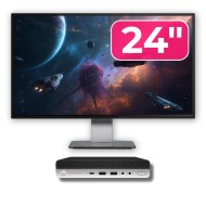 Pakiet do używanego komputera HP EliteDesk 800 G5 Mini PC, Intel Core i5-9600 2,20 - 3,70 GHz, 8GB DDR4, 256GB SSD + 24
