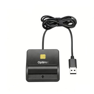 OptimX Pro-SCR305 Electronic Reader for ID Card / Bulletin / CEI / Health Card, USB 2.0, Compatible with Windows, Linux, Mac OS