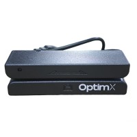 Lecteur de cartes magnétiques OptimX Pro-MS580, USB 2.0, compatible avec Windows et Mac OS
