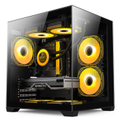 PC Gaming System OptimX Gold Ambra, Intel Core i3-9100 3.60 - 4.20GHz, 16GB DDR4, 512GB SSD, Radeon RX 580 8GB, Windows 11 Pro