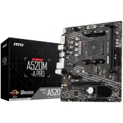MSI A520M-A PRO Matična plošča, AM4 Podnožje, m-ATX 23,6 x 20 cm, za AMD Gen 3, 4 in 5 procesorje