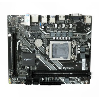 Placa de baza OptimX Pro H310, TPM 2.0, Socket 1151, compatibila cu procesoare Intel Gen 6/7/8/9 , DDR4 