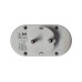 Double-plug Spacer SPMS-2-WH, 2 Schuko sockets, 1 Schuko plug, 16A, max 3500W, child protection, white