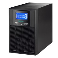 UPS Spacer Online, LCD, 1000VA/ 900W, AVR, sin. pure, 3 x Schuko socket, LCD display, 2 x 12V/9Ah battery, USB connector, RS-232, EPO, SNMP slot