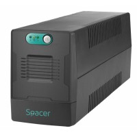 Interaktive USV-Anlage ohne Management, 600 VA/360 W, AVR, 2 x Schuko-Anschlüsse, LED Anzeige, 1 Batterie 12 V/7 Ah