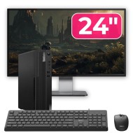 Pack PC d'occasion Lenovo ThinkCentre M70s SFF, Intel Pentium Gold G6400 4,00 GHz, 8 Go DDR4, 256 Go SSD NVMe + Moniteur 24