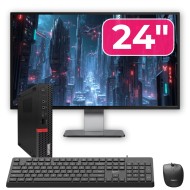 Zestaw do komputera używanego Lenovo ThinkCentre M720q MiniPC, Intel Core i5-9400T 1,80 - 3,40 GHz, 8GB DDR4, 256GB SSD NVMe + 24