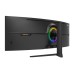 Office Pro Monitor LED Curved 49 inch OptimX MT49J-1, Dual Full HD 3840 x 1080, 144Hz, 2x HDMI, 2x DisplayPort, No Frame, RGB Light