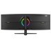 Office Pro Monitor LED Curved 49 inch OptimX MT49J-1, Dual Full HD 3840 x 1080, 144Hz, 2x HDMI, 2x DisplayPort, No Frame, RGB Light