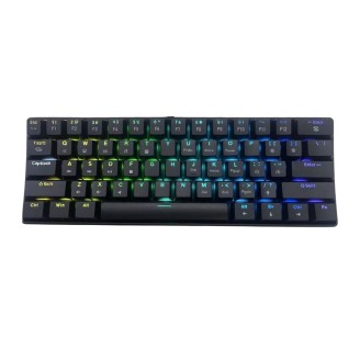 Tastatura Mecanica OptimX K680, 61 taste, RGB, USB-C, Negru, bulk 