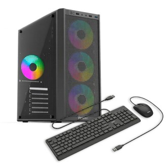 Επιτραπέζιο σύστημα OptimX Prime Vortex Gaming PC με επεξεργαστή Intel® Core™ i7 9700F, 16 GB DDR4, 480 Gb SSD, Radeon RX 580 8Gb GDDR5, δώρο κιτ πληκτρολογίου και ποντικιού OptimX