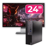 Pachet Calculator Second Hand DELL OptiPlex 3070 SFF, Intel Core i5-9400 2.90-4.10GHz, 8GB DDR4, 256GB SSD + Monitor 24
