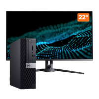 Πακέτο μεταχειρισμένου υπολογιστή DELL OptiPlex 5070 SFF, Intel Core i7-9700 3.00-4.70GHz, 8GB DDR4, 256GB SSD + οθόνη 22