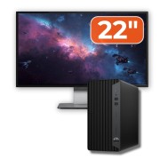 Paquete de PC usado HP ProDesk 600 G6 MT, Intel Core i5-10400 2.90-4.30GHz, 8GB DDR4, SSD de 256GB + monitor de 22