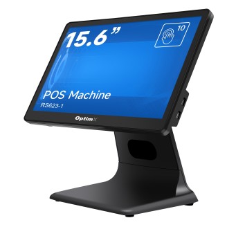 Sistem POS OptimX PRO RS623-1, Intel N100 pana la 3.4GHz, 8GB DDR4, 128GB SSD, 15.6 inch Wide Full HD Touchscreen + Win 11 Pro