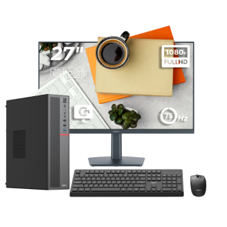 PC Business Ready OptimX T5 SFF, Intel Core i7-7700, 8GB DDR4, 256GB SSD, Windows 10 Pro, Monitor OptimX 27