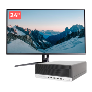 Πακέτο μεταχειρισμένου υπολογιστή HP ProDesk 600 G4 SFF, Intel Core i5-8500 3.00 - 4.10GHz, 8GB DDR4, 256GB NVMe SSD + οθόνη 24