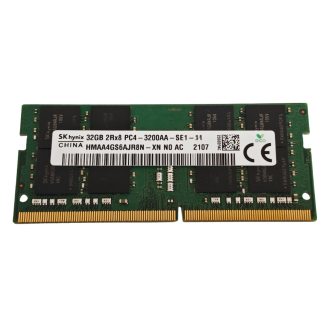 Mémoire d'ordinateur portable SK Hynix 32GB DDR4 3200Mhz, So-dimm, 2Rx8, PC4-3200AA Mémoire d'ordinateur portable SK Hynix 32GB DDR4 3200Mhz, So-dimm, 2Rx8, PC4-3200AA
