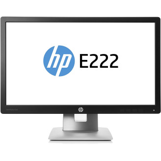 Used Monitor HP EliteDisplay E222, 21.5 Inch Full HD IPS LED, VGA, HDMI, Display Port, USB