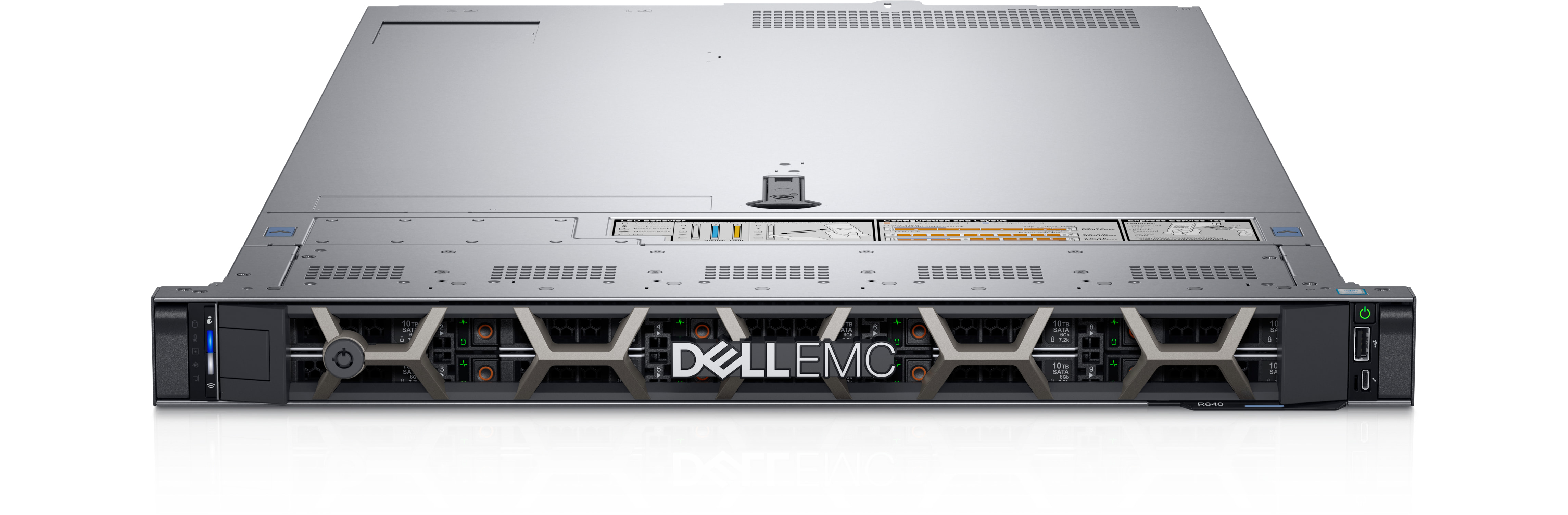 Serveur Dell PowerEdge R640 Reconditionné - 2x Xeon Gold 6134, 128 Go RAM, 2x240 Go SSD M.2, Rails Inclus