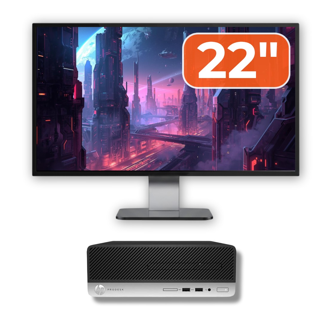 HP ProDesk 400 G4 SFF Used Computer Package, Intel Core i3-7100